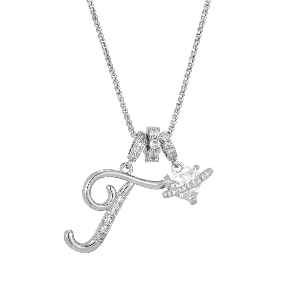 Cross-border necklace dopamine 26 English letter necklace girl light luxury niche high-end Amazon pendant jewelry