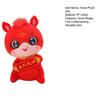 Horse Plush Doll with Blessing Banner Year of The Horse Symbol Traditional Craftsmanship Plush Doll Bedside Car Decoration