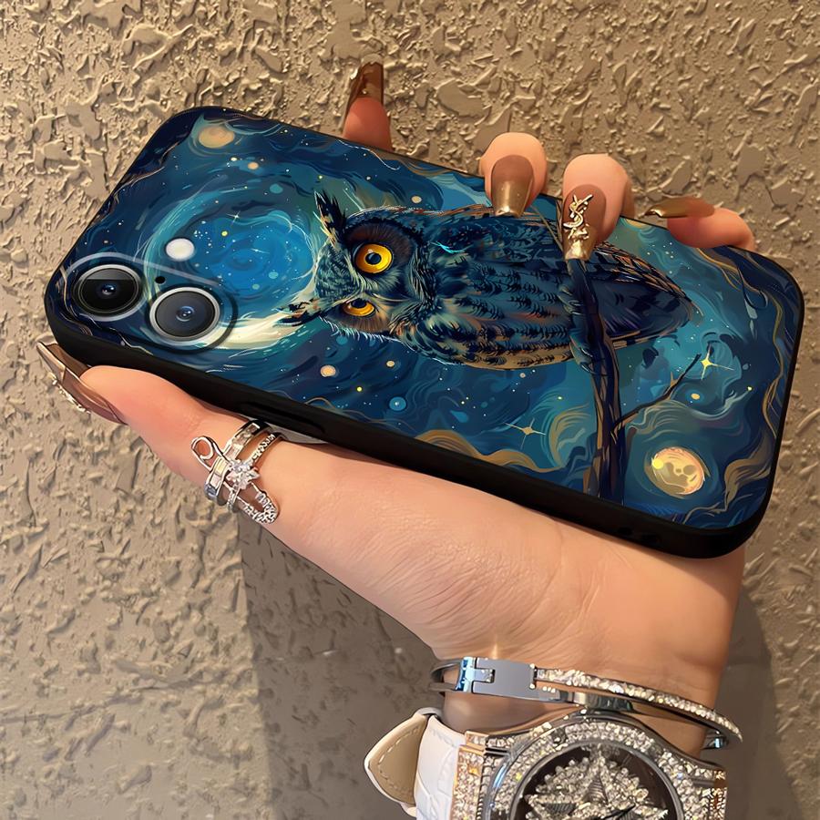 Fantasy Owl Case for Apple iPhone 17 Pro Max 13 Air 14 XR XS MAX 12 16 15 Pro 7 8 11 Funda Phone Cover