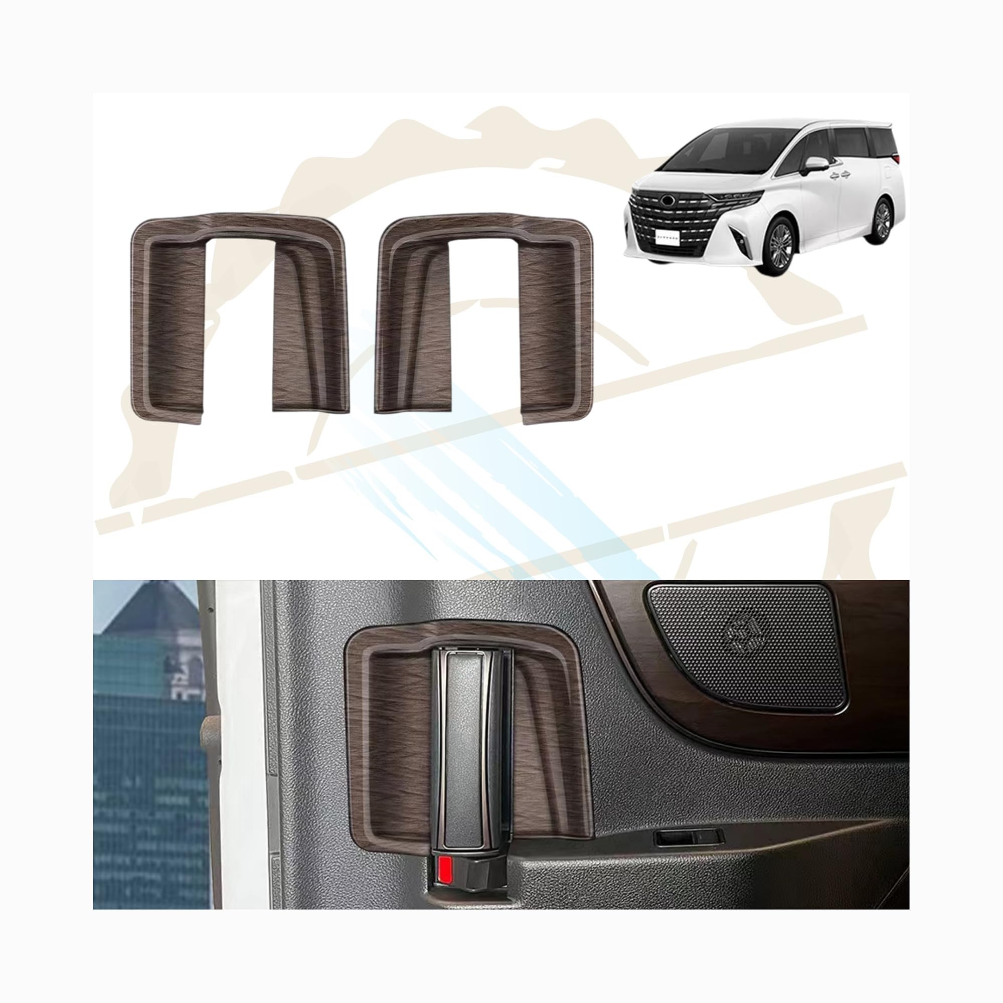 

Dodox DIY Compatible New Alphard 40 Series Vellfire 40 Series Custom Accessory Parts Dedicated a коричневий