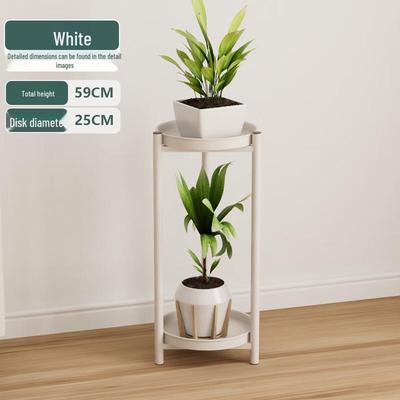 Miling Cream Style Double-Layer Metal Flower Stand