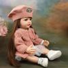 Adorable Betty Reborn Toddler Doll for Age 3+ Years Old Girl 22'' 55CM Silicone Full Body Long Pasted Hair Princess Realistic Newborn Baby Doll Toys