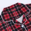 Family Christmas Pjs Matching Set Plaid Long Sleeve Button Down Sleepwear Holiday Soft 2 Piece Lounge Sets