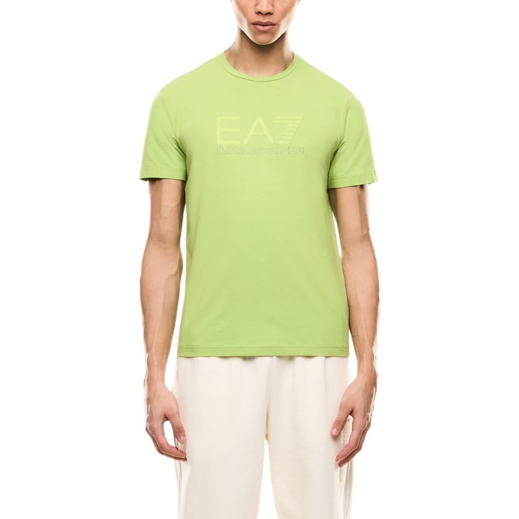 Emporio Armani EA7 Solid Letter Crew Neck T-Shirt Men tops 7M000899-AF10373-U7116