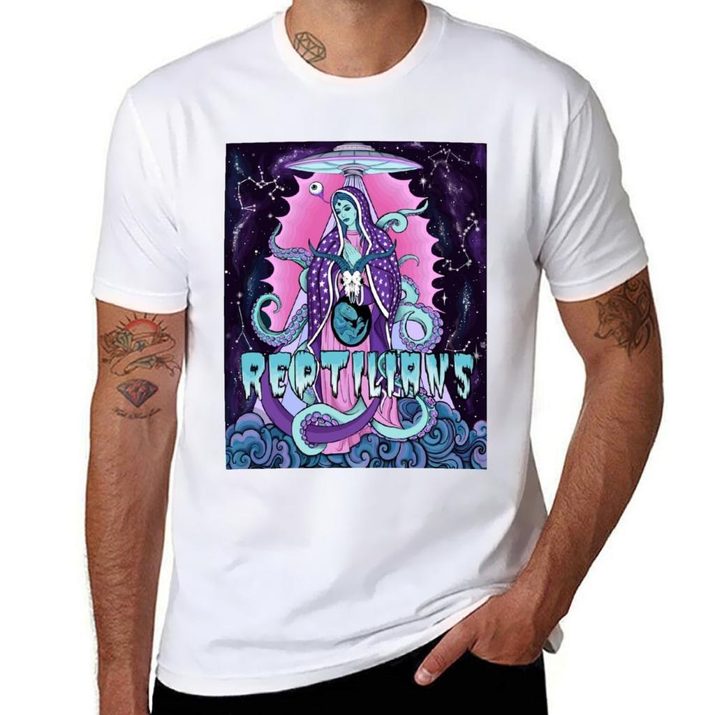 Reptilian Madonna TShirt Work Wear Simple Tee Shirt