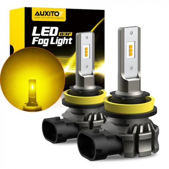 Lamp H11 H8 H9 Amber Yellow LED Fog Light DRL Bulbs Super Bright 6000LM A
