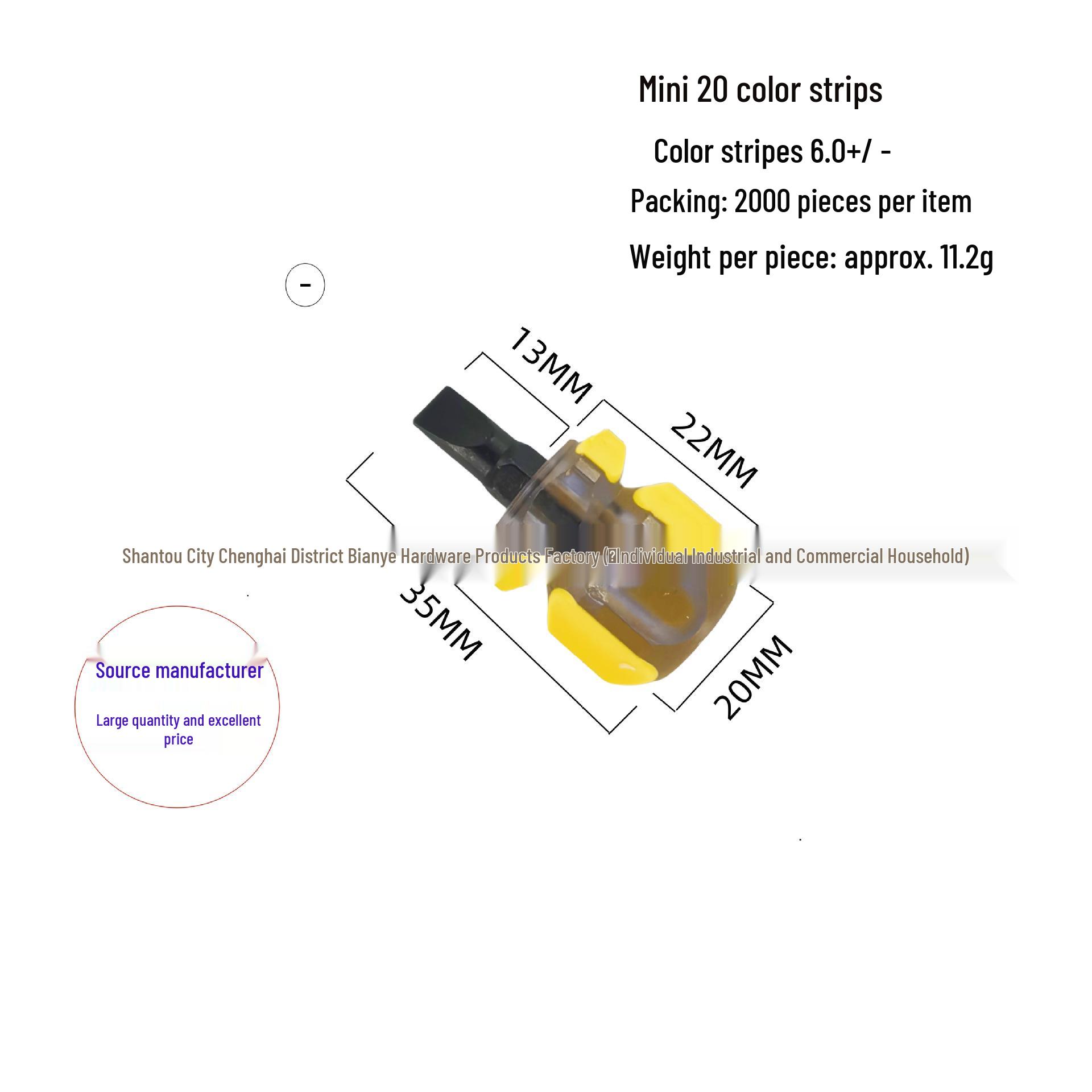 Compact Magnetic Radish Head Mini Screwdriver