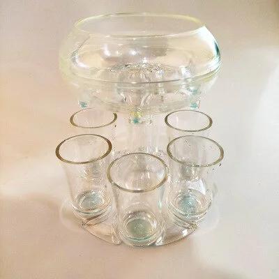 6-Shot Glass Dispenser Holder Wine Whisky Beer Rack Bar Accessory Drinking Party Games Tools