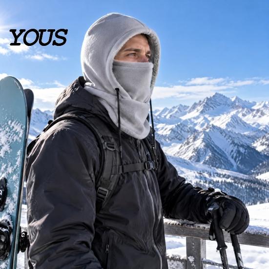 Full Coverage Face Mask for Cold Weather Winter Balaclava Hat, Windproof Ski Fleece Lined Neck Warmer Cycling Cover, Cozy Men Women, Outdoor