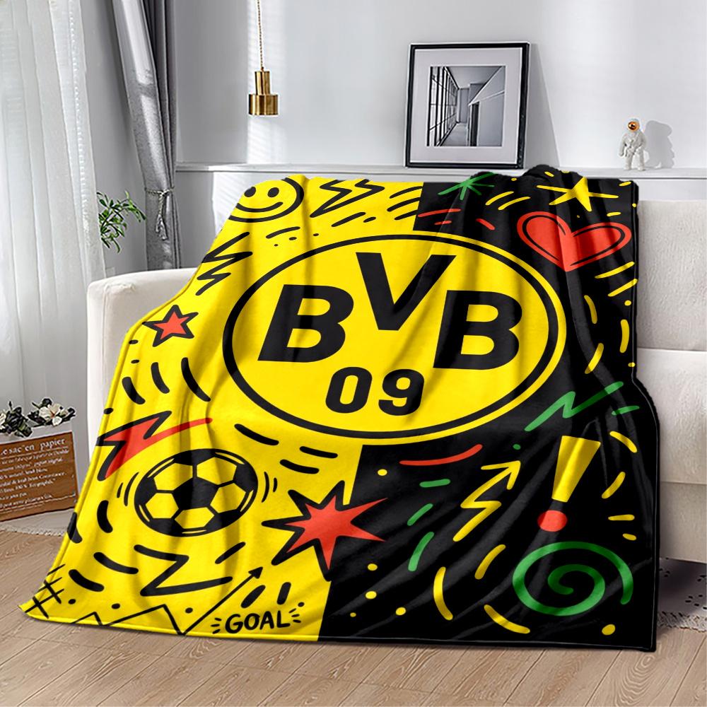 Bvb Borussia Football Fan Blanket Durable Comfort Great For Livingroom Bed Office Four Seasons Multipurpose Warmthful Decor