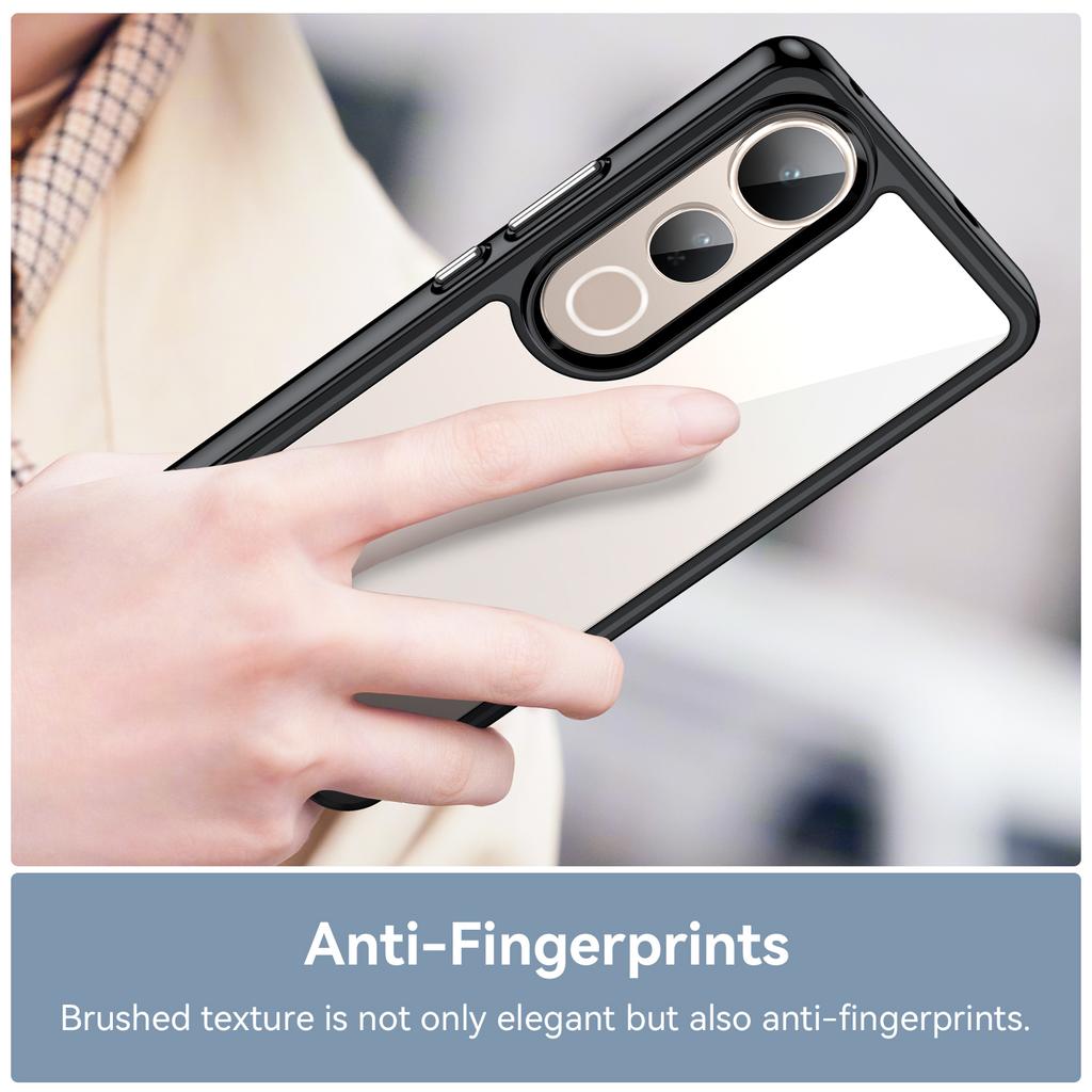 For vivo V50 Lite 5G/4G Case TPU+Acrylic Protective Clear Phone Cover