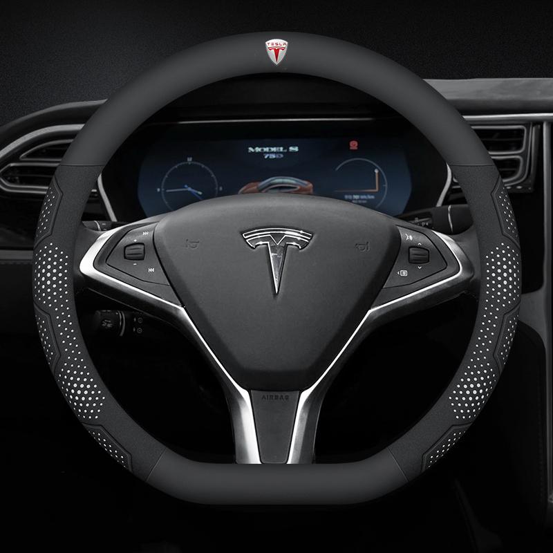 Car Steering Wheel Cover For Tesla Model 3 Model S Model Y Model X Roadster 2019-2025 Auto Interior Steering Wheel Accessories