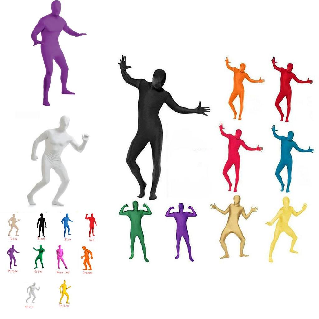 Premium Full Body Lycra Spandex Skin Suit Catsuit For Halloween Party Wear Unisex