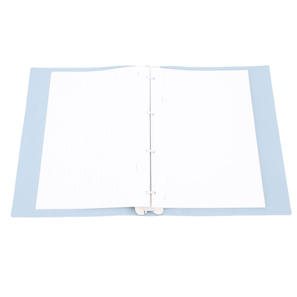 A4 Binder Notebook Waterproofing PU Leather Refillable Binder Planner for Mind Mapping Study Working School