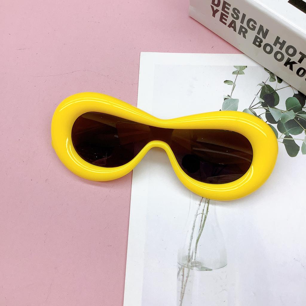 Μόδα Χαριτωμένα Γλυκά Χρωματιστά Ψωμιά Φουσκωτά Χείλη Παιδικά Γυαλιά Ηλίου Εξατομικευμένα Γυαλιά Cat Eye