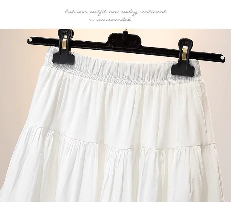 Women's Plus Size A-line Pleated High Waist Short Skirt - Summer 2025 Collection
