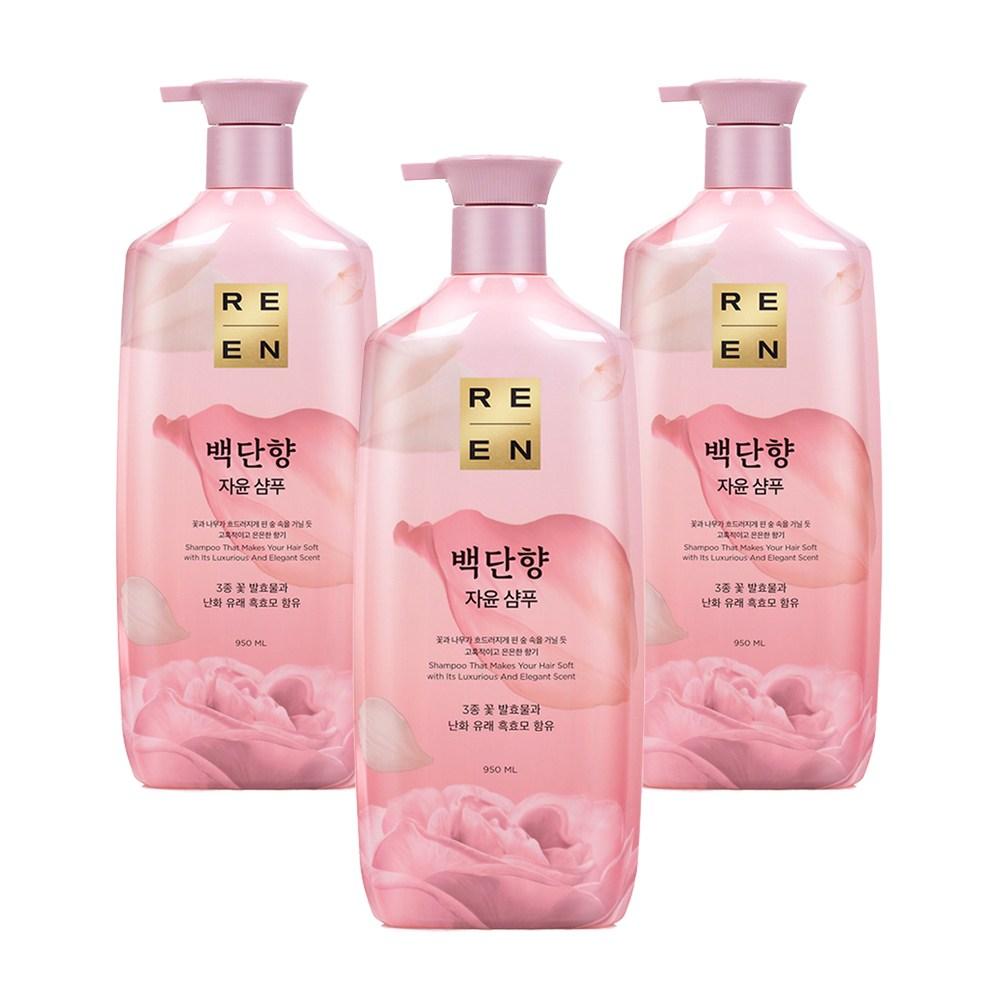 Lien Jayoon Sandalwood Shampoo Fruity Peony Fragrance, 950ml, 3 pcs.