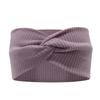 Ribbed Cotton Cross Twist Headband Wide Sports Headband Yoga Sweatband Hair Accessories