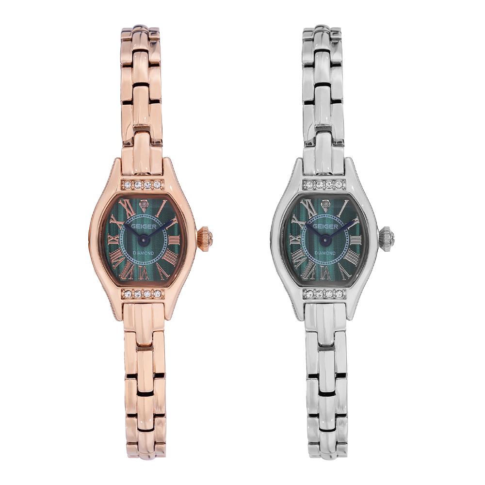 Gaigeo Ge1272 Women'S Malachite Point Metal Watch