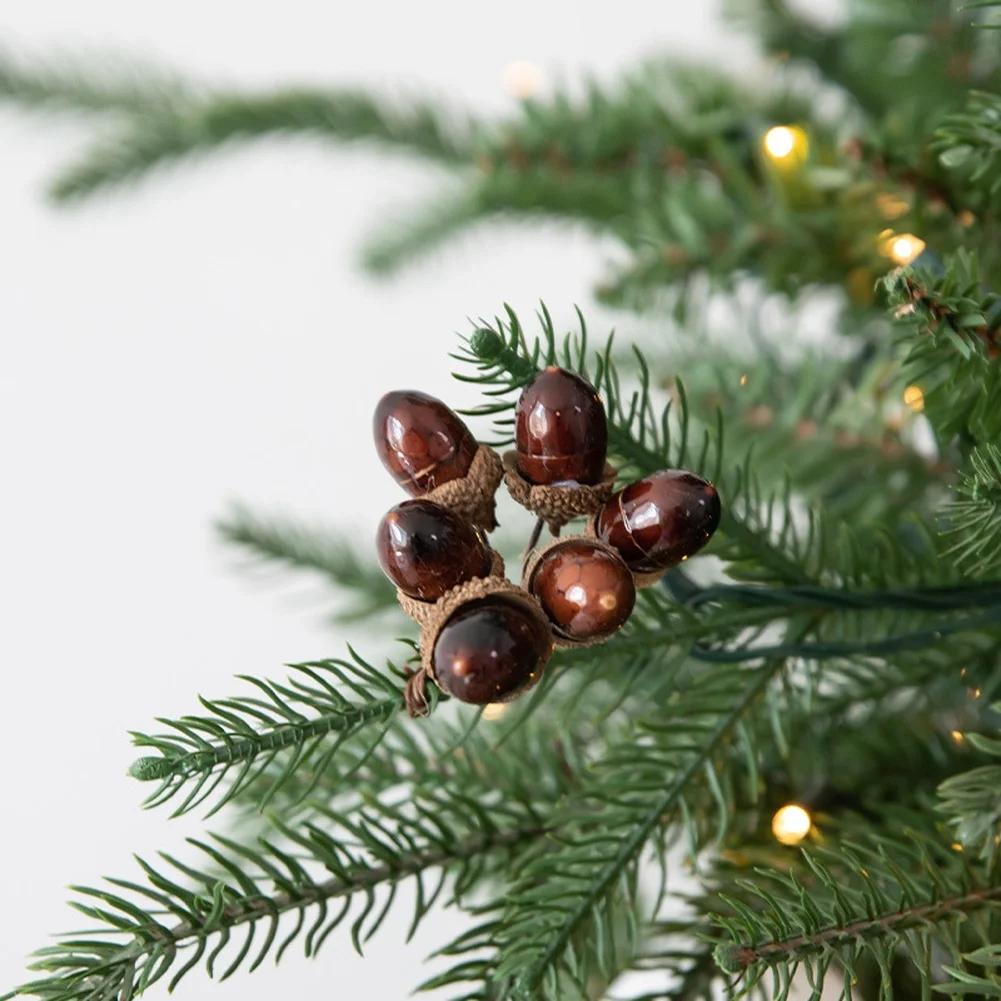 Christmas Celebrations Acorn Shapes DIY Christmas Decoration Christmas Tree Embellishments Lifelike Bubble Material