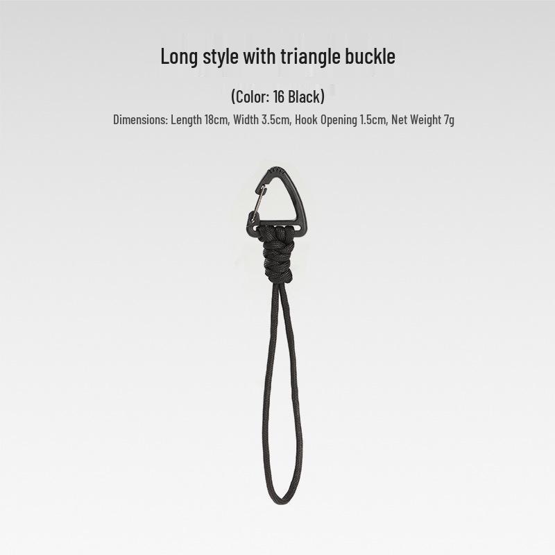 Sju-strängad Paracord Nyckelring Lanyard: Anti-förlust, Utomhuscamping, Multifunktionell med Karbinhake & Snabbspänne.