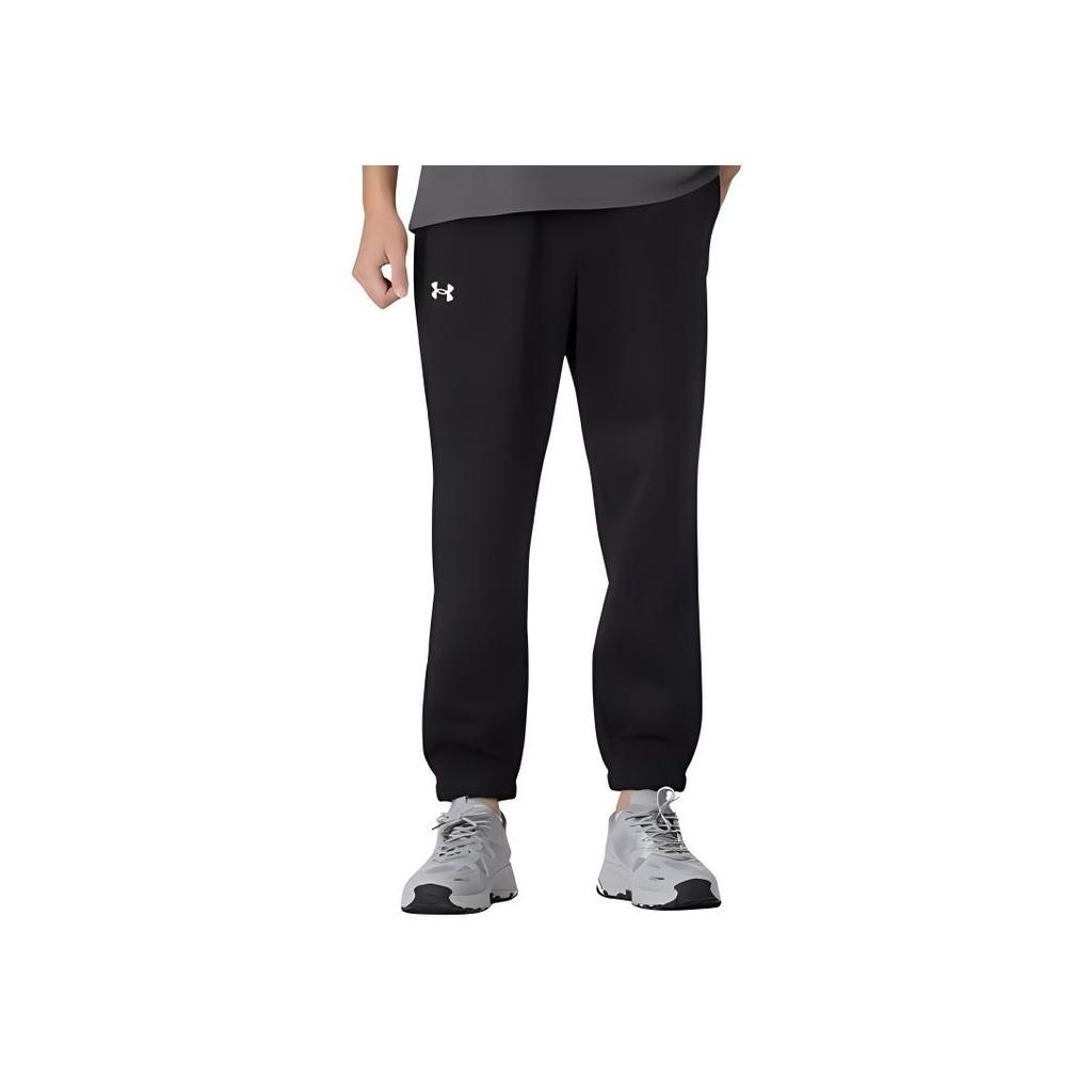 Under Armour Comfortable Durable Solid Color Casual Pants Unisex Pants Black 24600705-001