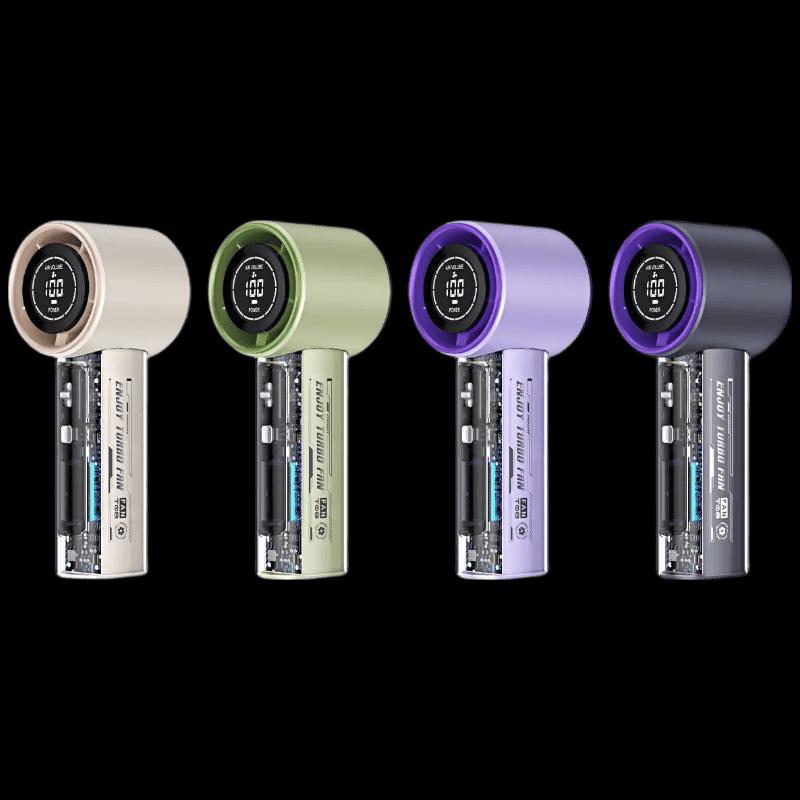 Portable Foldable Handheld Cooling Fan with Camping Light