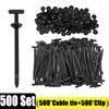 500PCS Nylon Cable Zip Self-Locking Heavy Duty Zip Ties Indoor & Outdoor General Purpose Cable Tie Buckles Releasable UV Resista