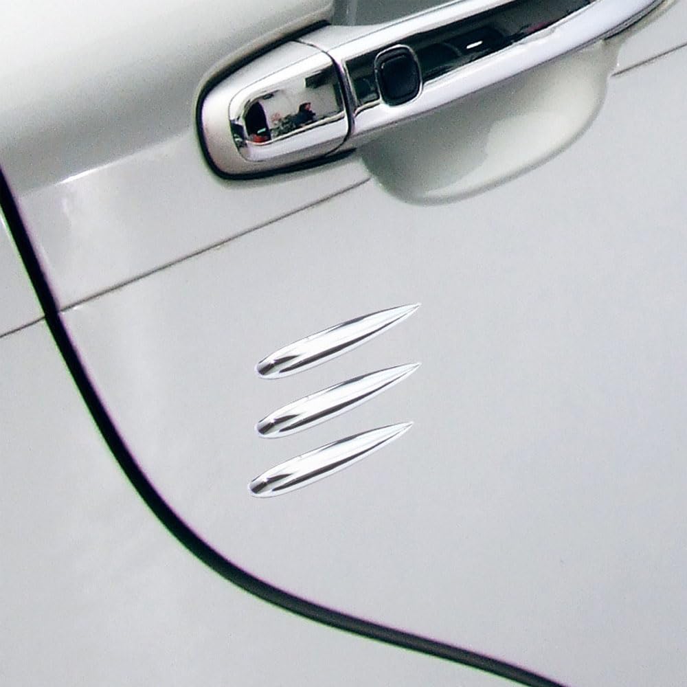 EOMECUIGAO Vortex Generator Auto Set mit 12 Stück Universal Klar Strömungs Aerodynamisch Kratzschutz Tür