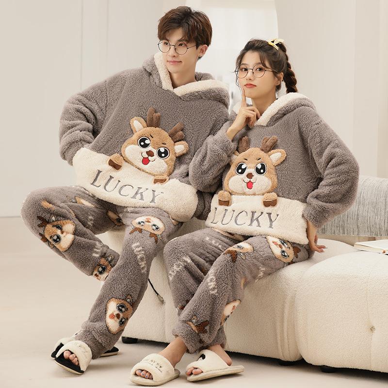 Panda Cute Couple Pajama Sets Mens Sleepwear Kawaii Couple