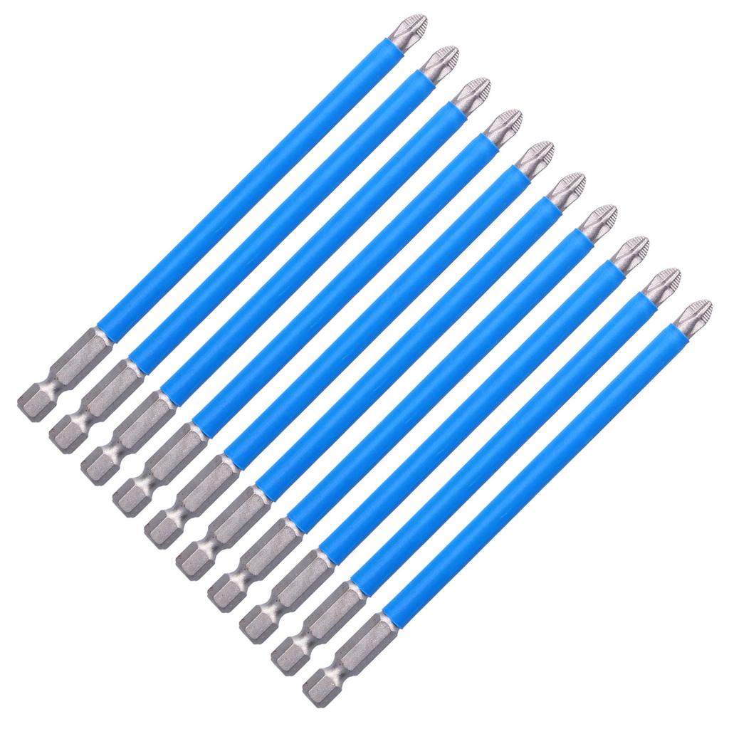 10Pcs Batch Heads Impact Resistant Electric Magnetic Drill Screwdriver Bit Kit Repair Tools