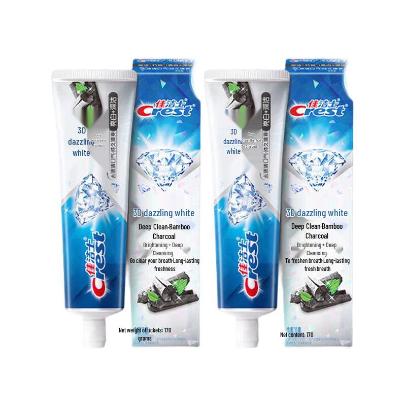 

Crest 3D White Bamboo Charcoal Toothpaste Twin Pack