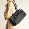 Korean Minimalist Trend Lazy Style High-end Feel Hand-held Bill Of Lading Shoulder Bag Light Luxury Texture Top Layer Cowhide Women's Armpit