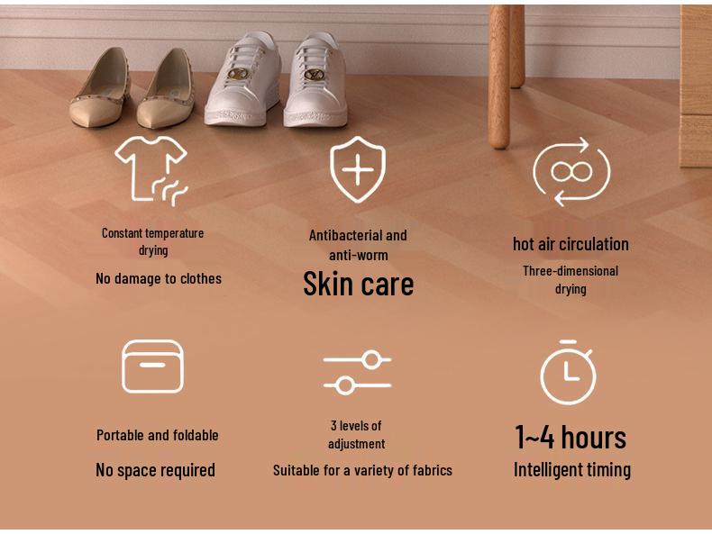 Portable Foldable Air Dryer for Home, Baby, Dorm, and Travel