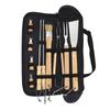 10PCS Grilling Tool Set Stainless Steel with Wood Handle Grill Utensils for Picnic Barbecue