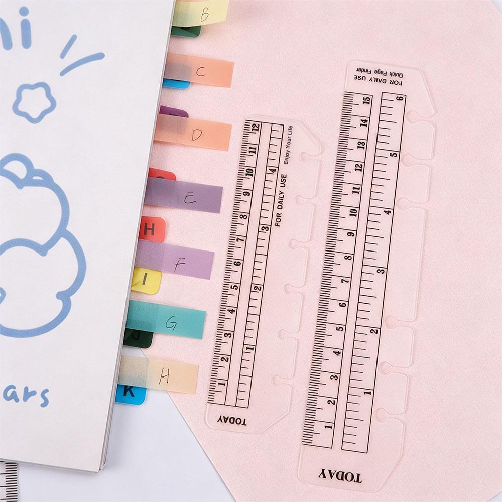 Ruler Loose Leaf Notebook Bookmark Ruler A5 A6 A7 Bookmark Straight Ruler Index Ruler Separator