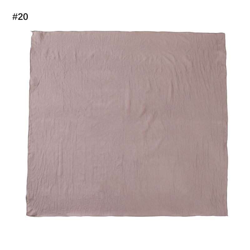 Ramadan Tinta Unita Quadrato 90cm Viscosa Hijab Sciarpa Donna Unicolore Musulmana Copricapo Sciarpe Musulman Fascia per Capelli Turbante Islamico Sjaal