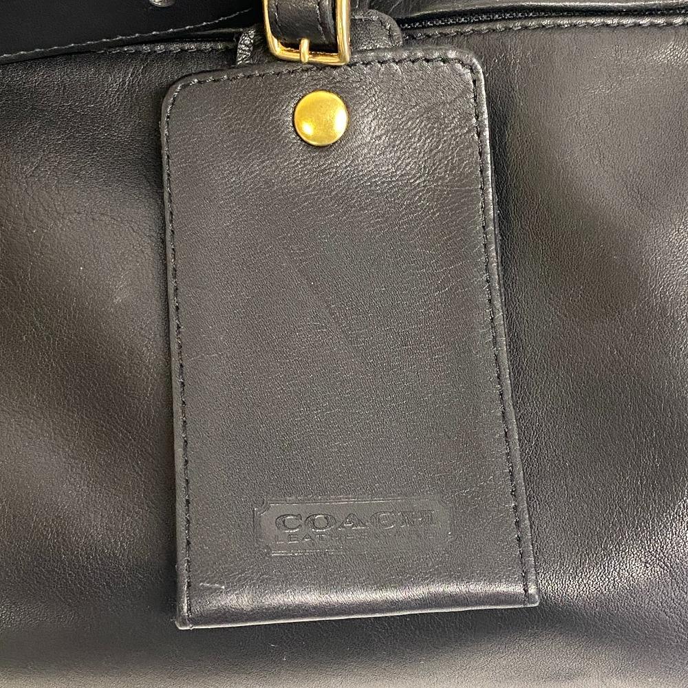 Coach Stary pokrowiec na garnitur, pokrowiec na walizkę podróżną 2-kierunkowy, skórzany, inne modne towary, czarna skóra, męski, używany