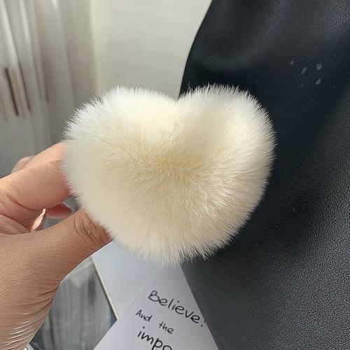 

1 шт. Корейское милое кольцо для волос из кроличьего рекса, резинка для хвостика, онлайн-знаменитость, старшая резинка для волос, плюшевое украшение для волос в виде любви, осень-зима, женское.