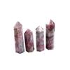 Beautifully Authentic Pink Tourmaline Tower Quartz Crystal Point Wand For Reiki Healing