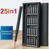 Set Screwdriver 25 In 1 With 24 Piece Mini Pocket Screwdriver Small Repair For Kits Magnetic Screw Driver Aluminum Alloy Handle