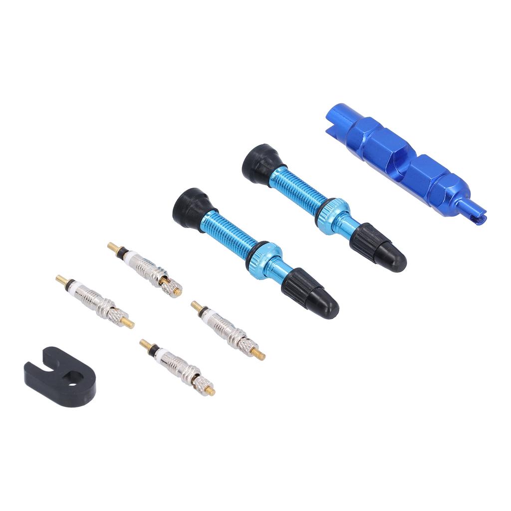 1.6in Tubeless Valve Stem French Type Aluminum Alloy Accessories for Road Bicycles Mountain