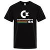 Lässiges T-Shirt Sommer Commodore 64 Bedrucktes T-Shirt C64 SID Amiga Retro Cooles Design Street Kurzarm Top Kleidung