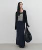 Mongdol Strap Maxi Wool Knit Skirt Navy Mdsk024Navy