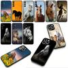Hülle Wildes Pferd Schwarz Cool für Samsung Galaxy A25 A37 A57 A12 A14 A31 A41 A50 A51 A70 A71 A72 A21S A04 M15 Note 20 9 8 10 Hülle