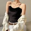 Summer Ice Silk Beauty Back Small Suspenders with Chest Pad One Cup Women with A Bottom Vest Wrapped Chest A Line Around The Chest