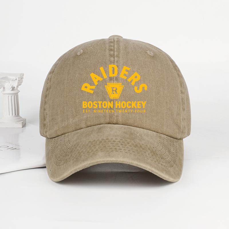 

MLFO Raiders Printed Washed Baseball Cap Lightweight, Breathable, Adjustable Sporty, Trendy, Fashionable Unisex Hockey Fan Gift хаки