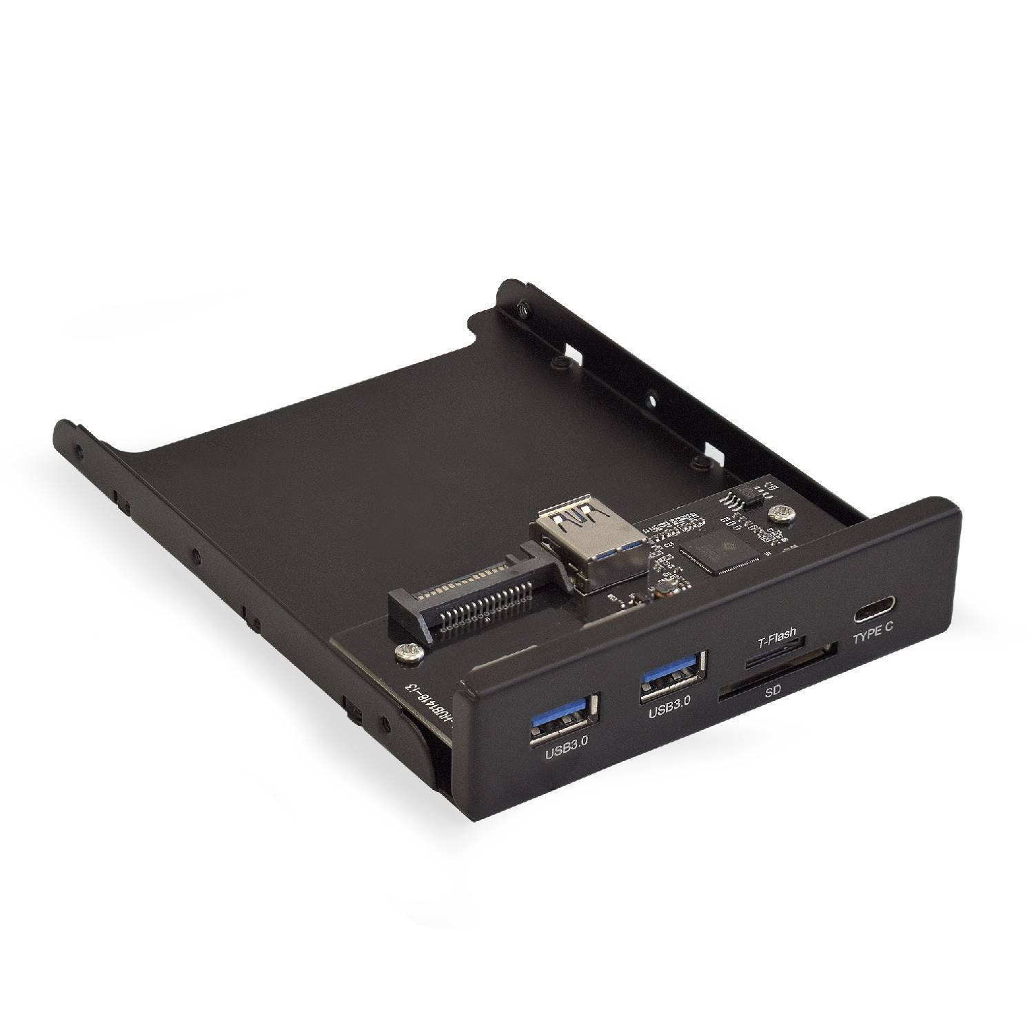 

Usb Strip Exegate U3h-621 3 5 2 usb3 0 1 typec 1 sd tf Card Black Metal Connection To The Mat Payment