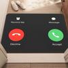 Telefonuppringningsdisplay Halkfri Dörrmatta Golvmatta Slitstarkt Golv för Kök Entré Hem Balkong Fotmatta