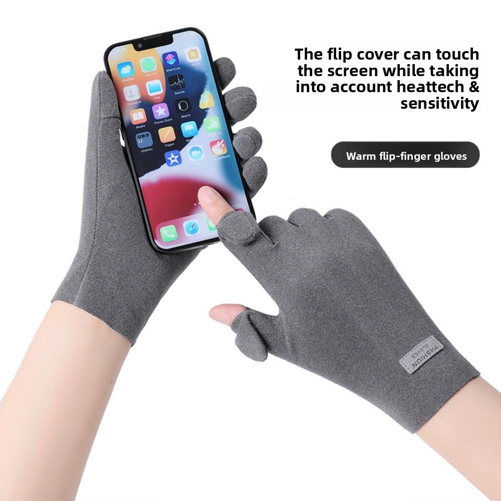 Cold Proof Thick Cycling Gloves Windproof Warm Outdoor Gloves Winter Cycling Gloves  Sports